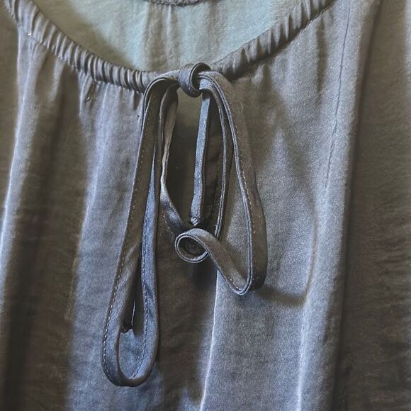 Navy Blue‎ Cami Top with Lace Trim, Sleeveless Tank Top Blouse - Picture 4 of 8